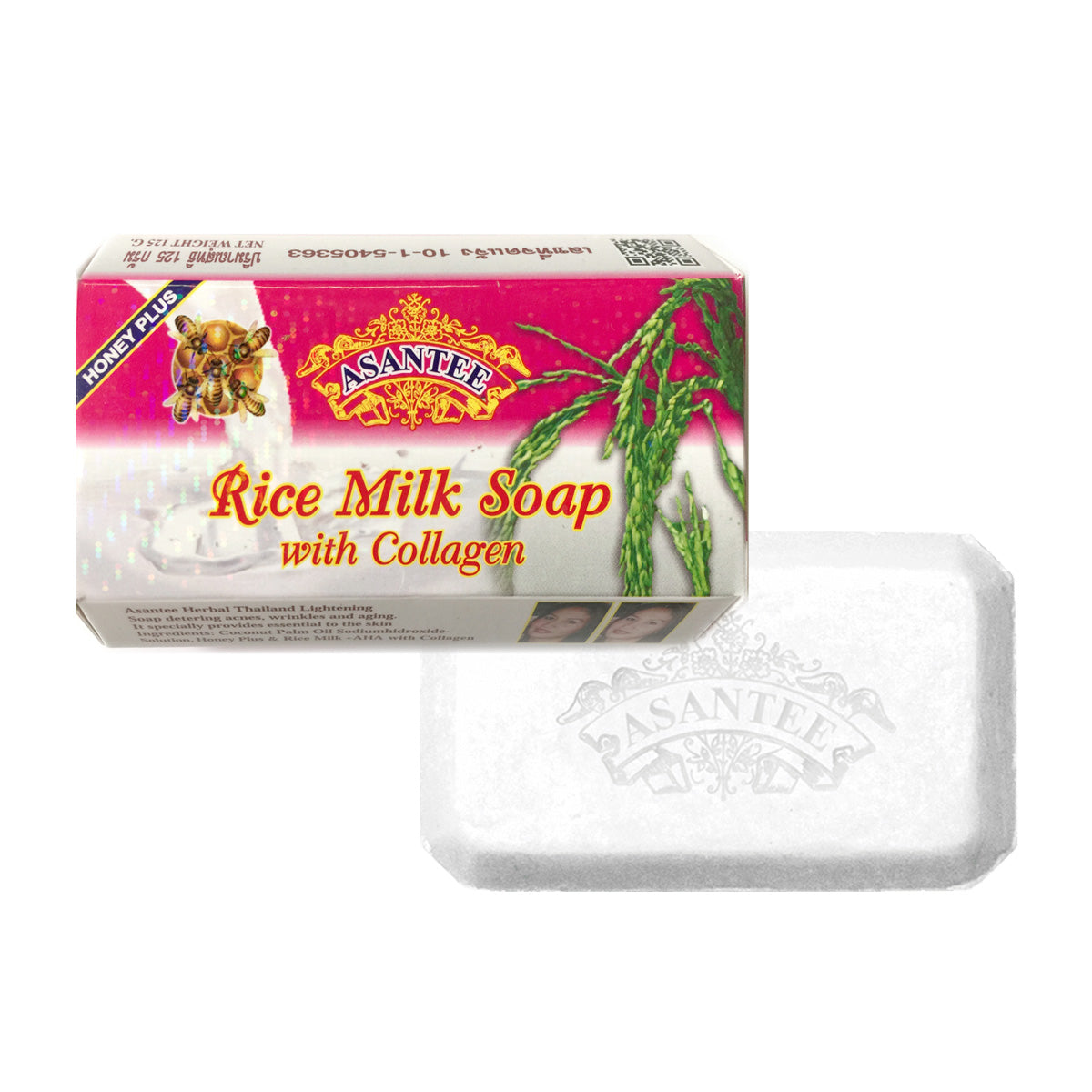 Asantee Rice Milk Soap with Collagen BGC USA