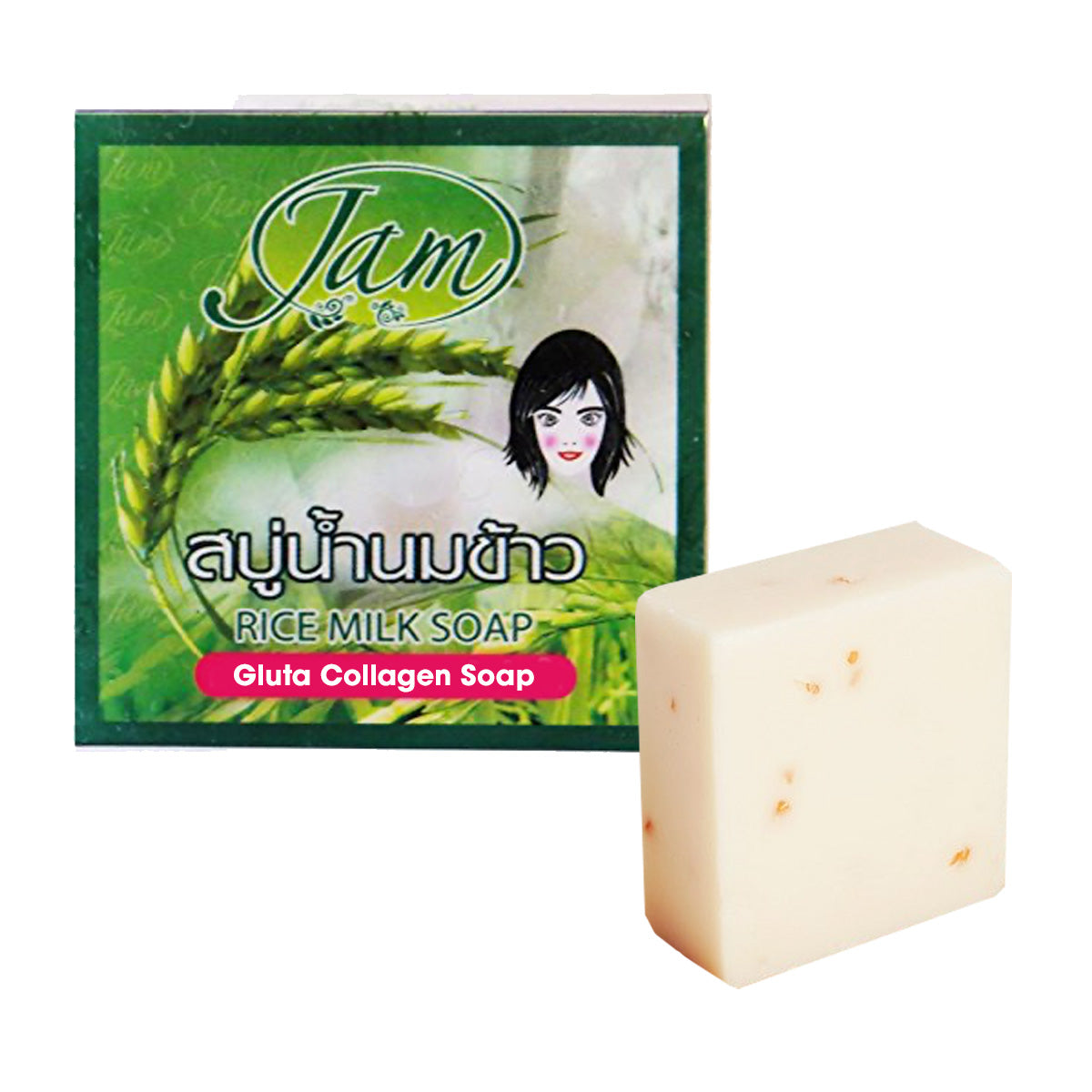 Jam Rice Milk Gluta Collagen Soap BGC USA