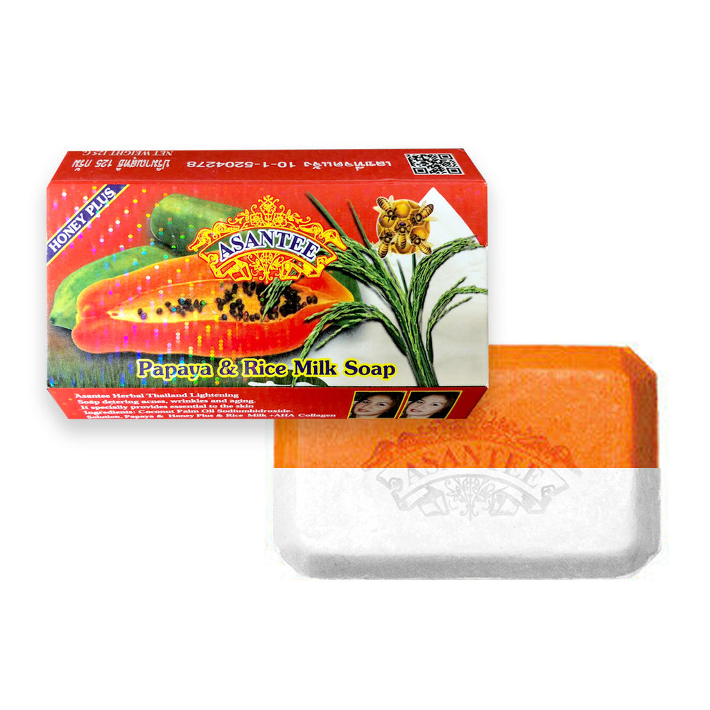 Asantee Papaya & Rice Milk Soap - BGC USA Beauty Asantee