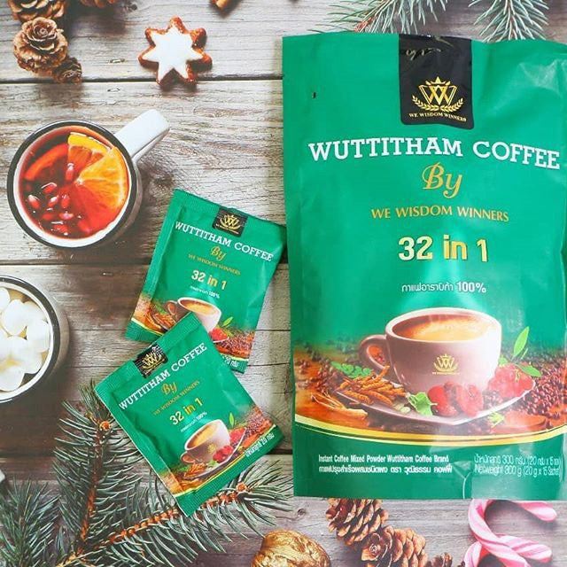 Wuttitham Instant Coffee 32 in 1 - BGC USA Diet Coffee Wuttitham